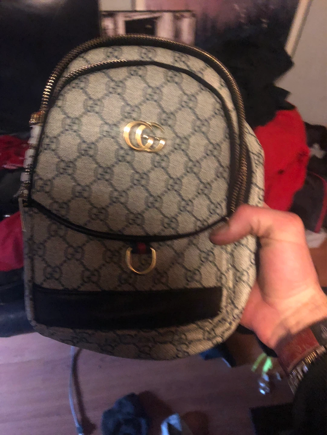 Gucci GG Monogram Backpack