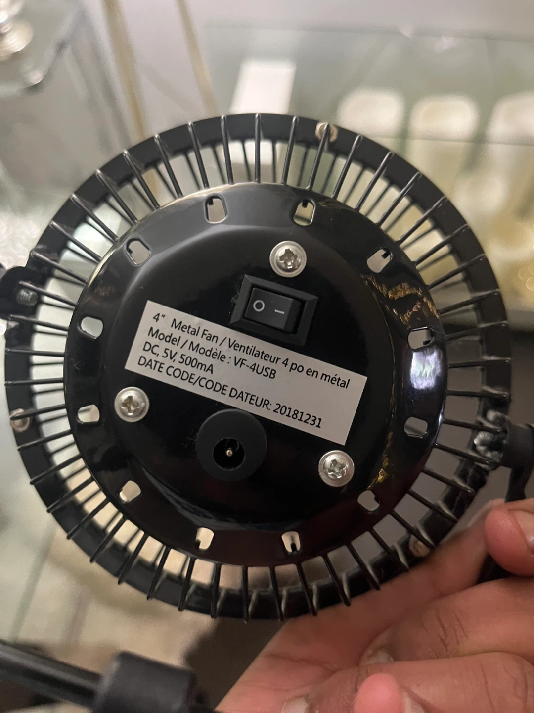 FACTO 4" Metal USB Fan - photo 3