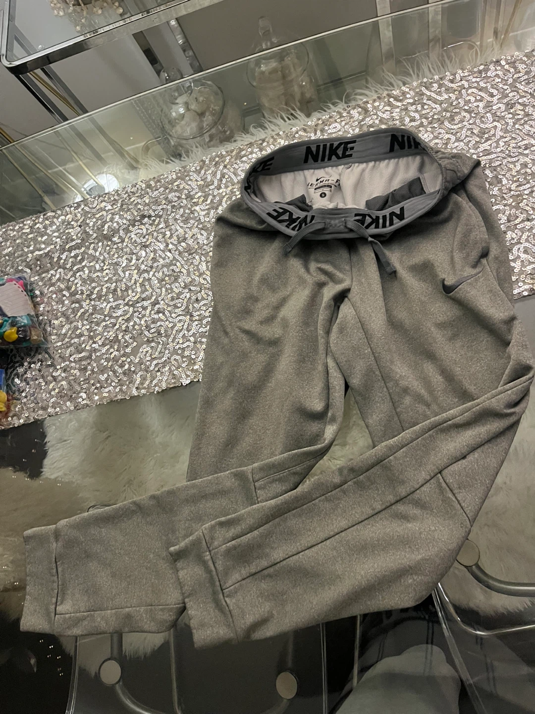 Nike Therma-Fit Sweatpants Grey Size S