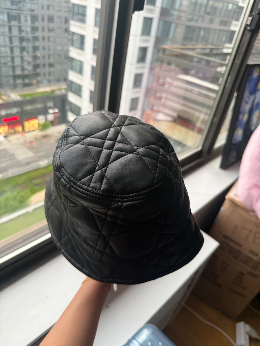 Black Quilted Bucket Hat - photo 2