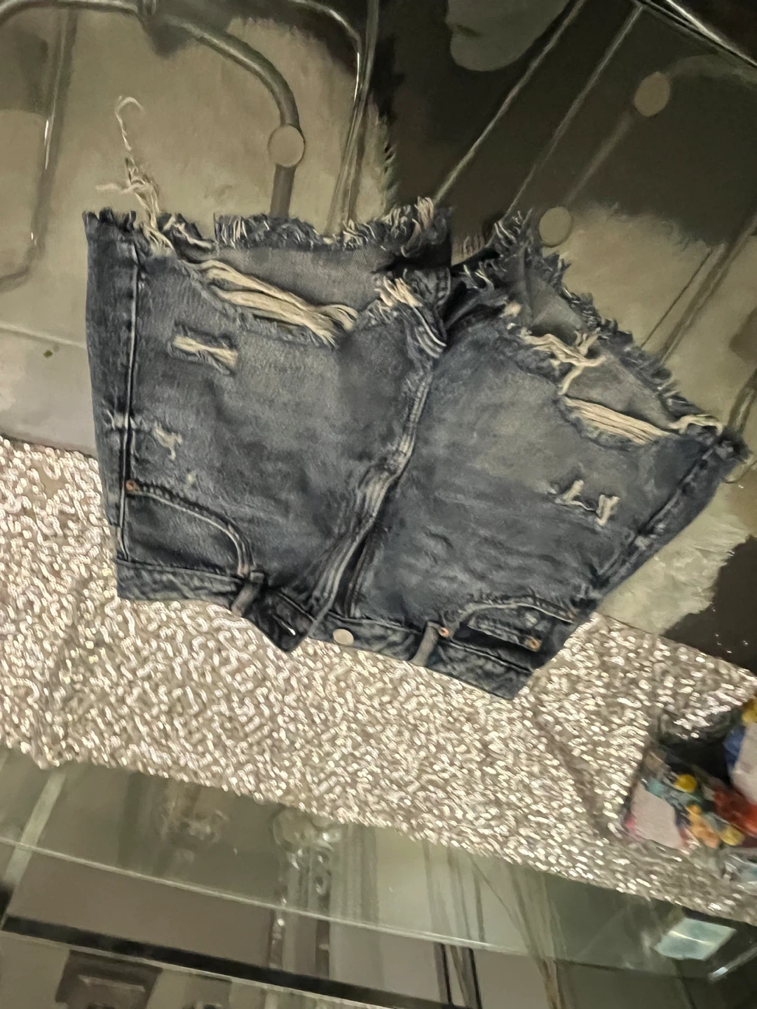 Garage Denim Ripped Jean Shorts - photo 4