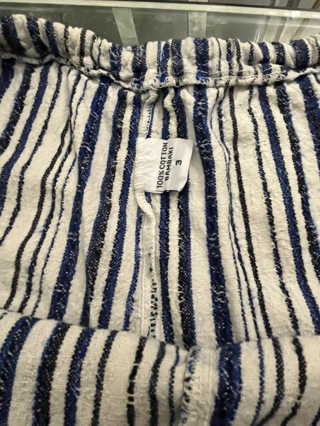 Bambaki 100% Cotton Striped Pants Size 3 - photo 2