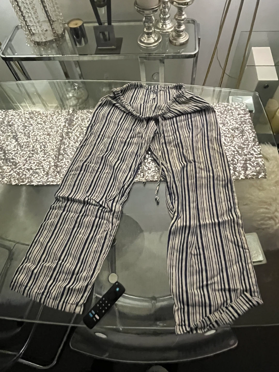 Bambaki 100% Cotton Striped Pants Size 3