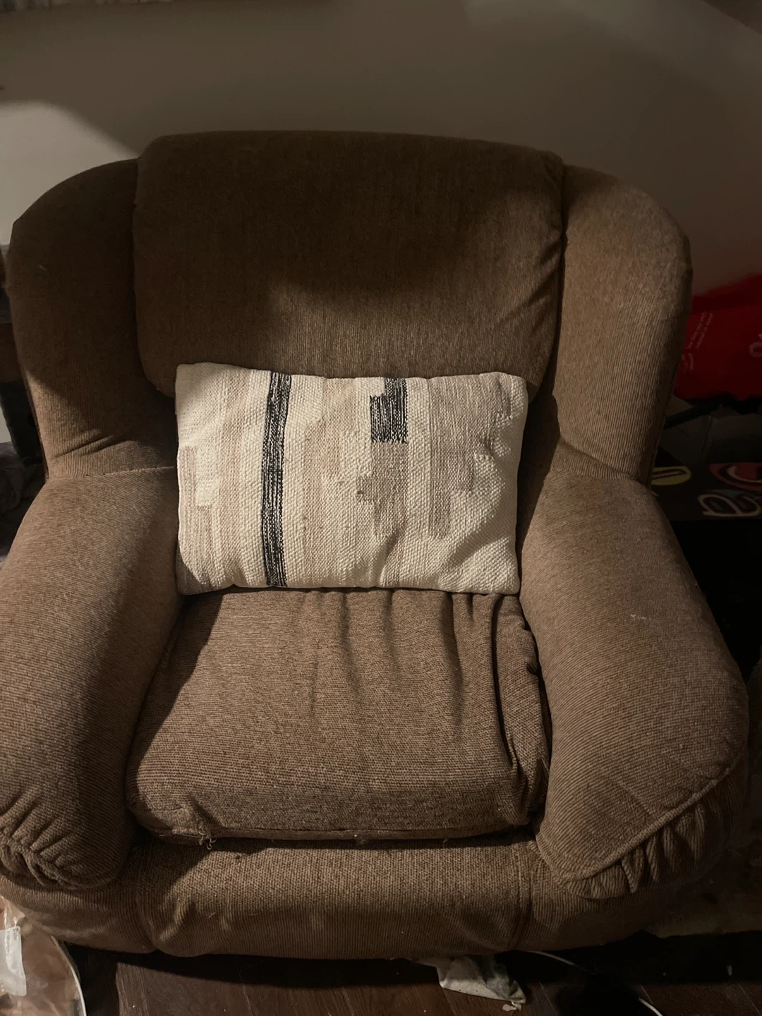 Brown recliner chair