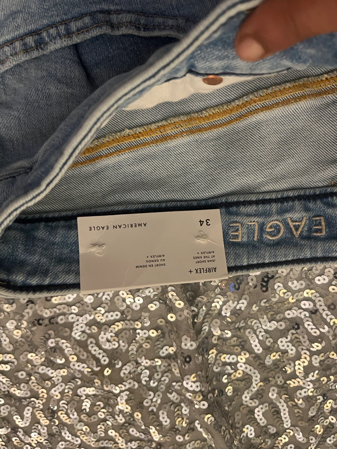 American Eagle Airflex+ Ripped Jean Shorts - photo 2