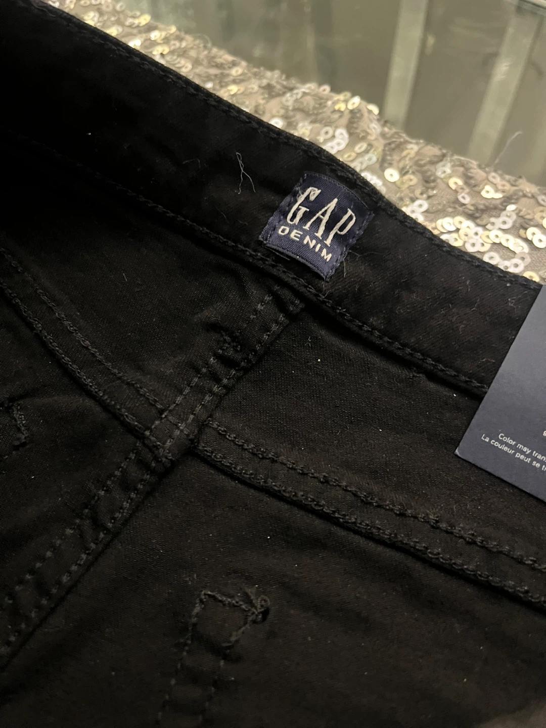 GAP Black Stretch Denim Jeans - Size 8/29 - photo 4