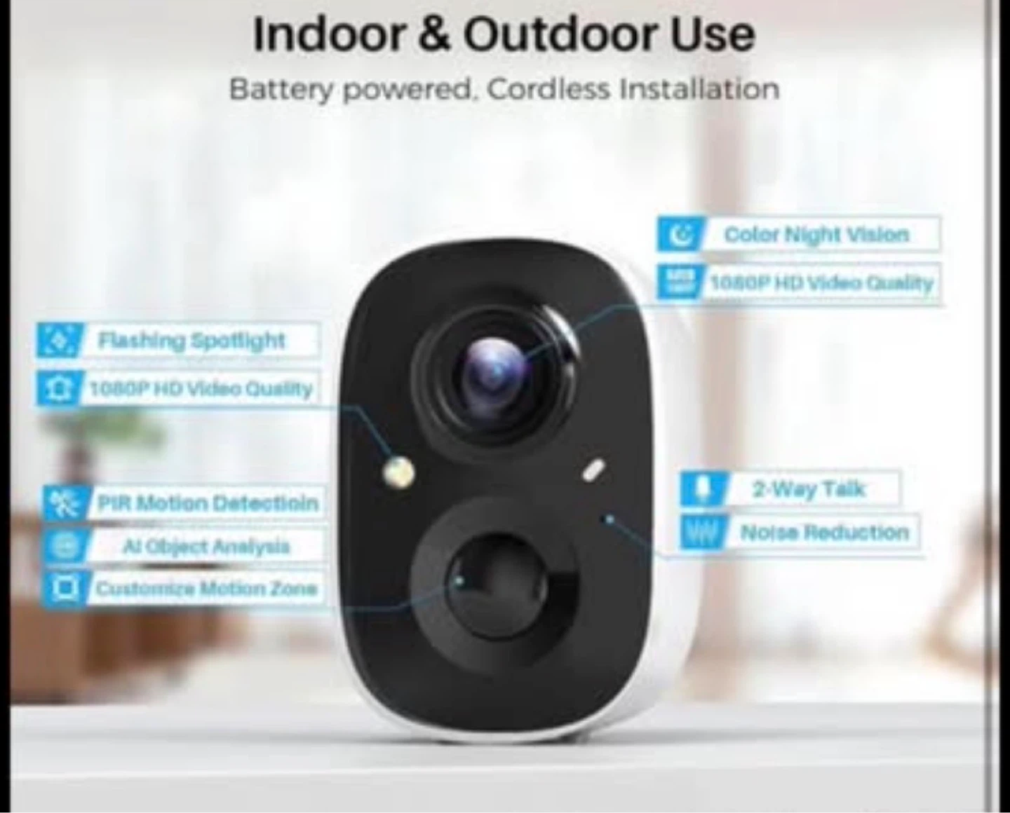 Indoor/Outdoor Wireless Security Camera - photo 2