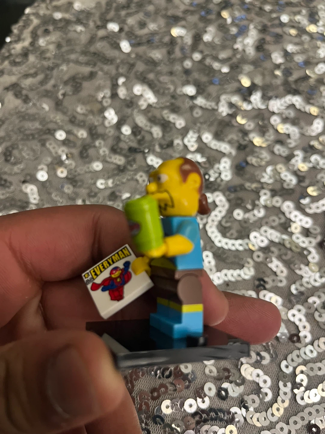 LEGO Simpsons custom comic book guy  Minifigure - photo 2