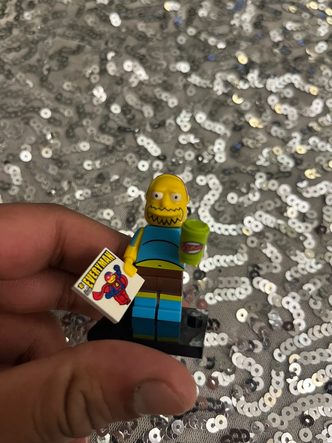 LEGO Simpsons custom comic book guy  Minifigure