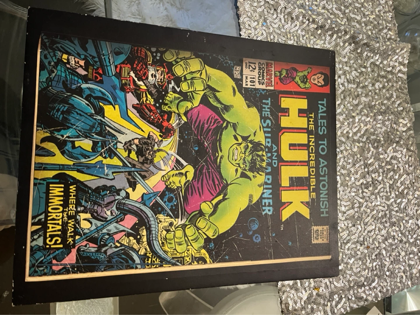 Incredible Hulk  #101 Marvel Comic  Canvas Art