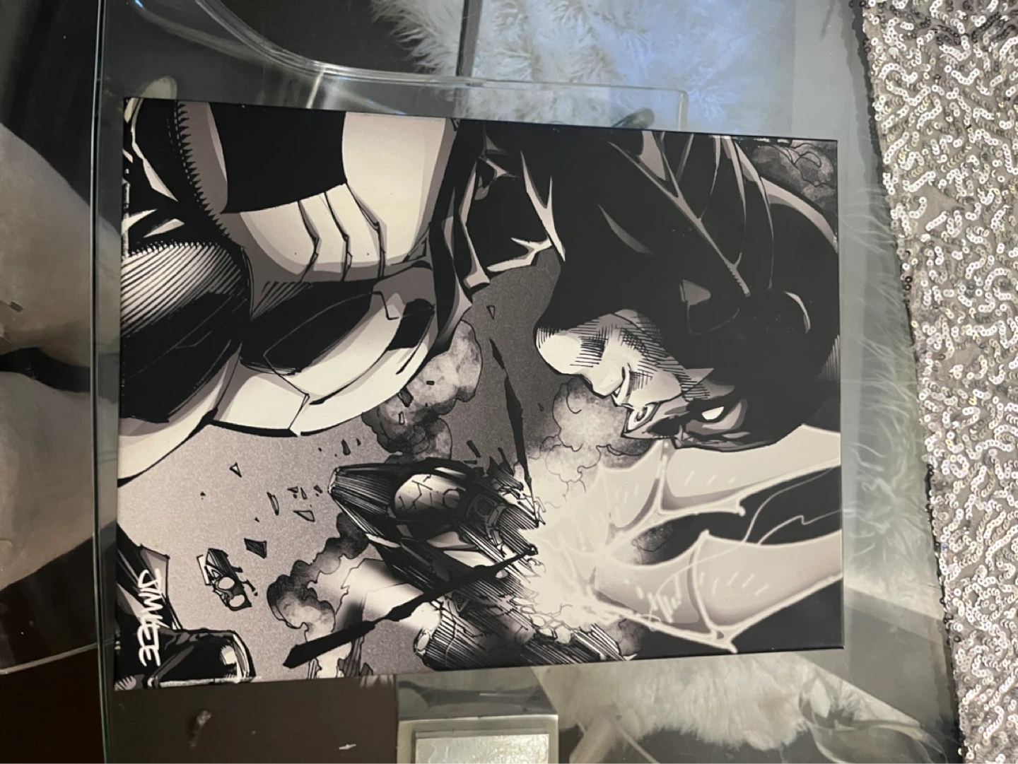 Batman Comic Art Canvas Print