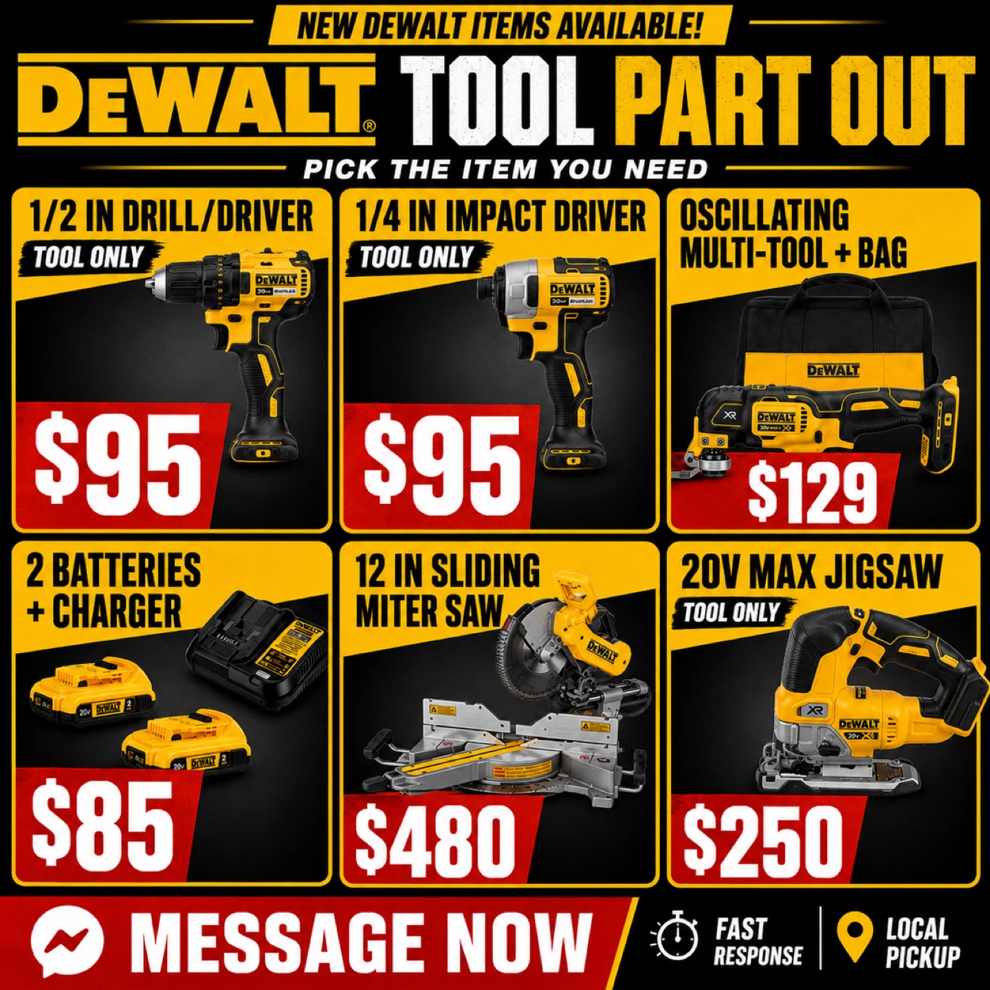 DEWALT 20V Brushless Impact Driver Tool Only