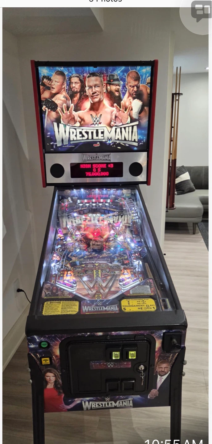 Stern Pinball WWE WrestleMania Pro Pinball Machine