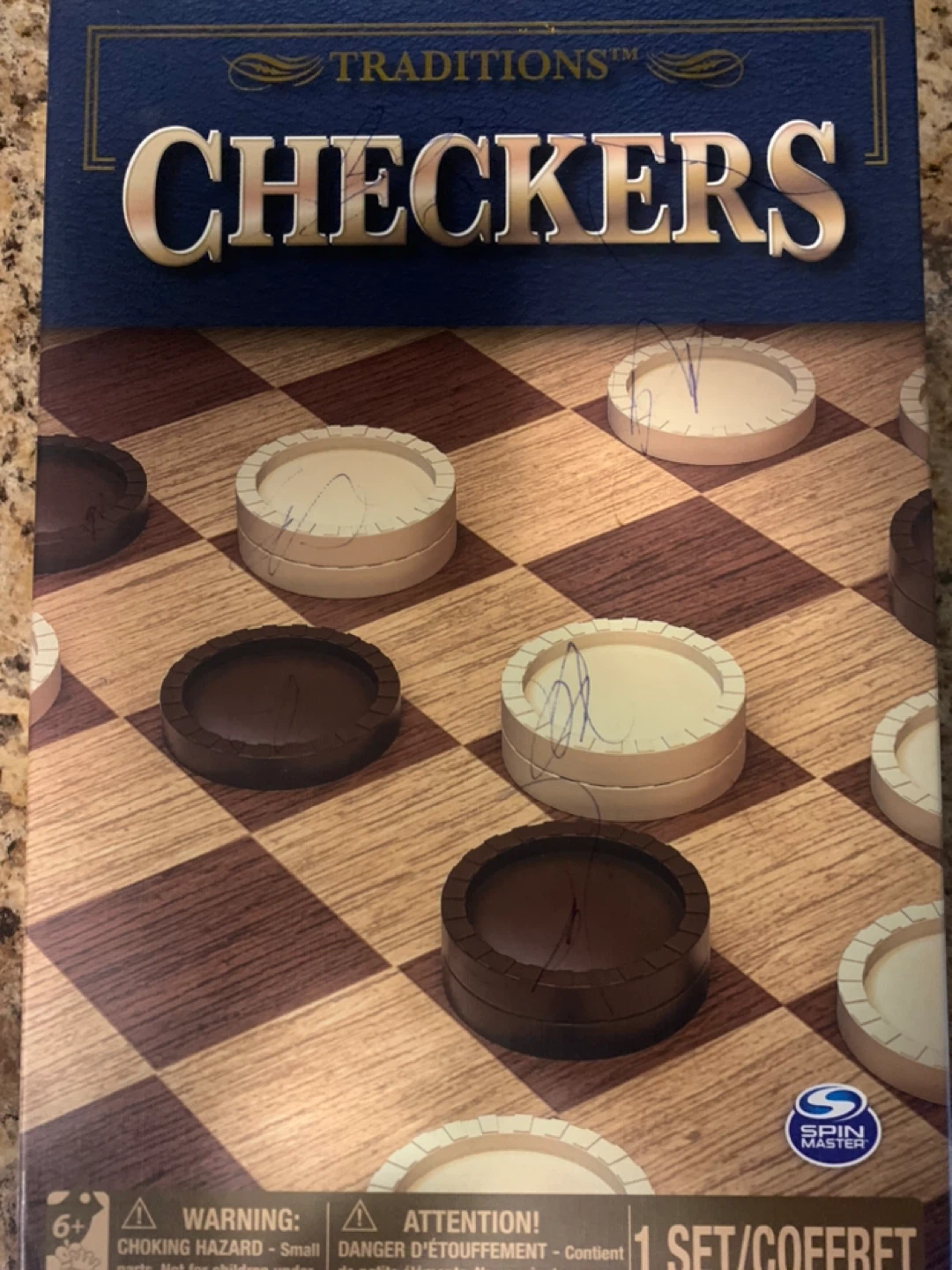 $15 Traditions Snakes and Ladders / Checkers Board Game Set