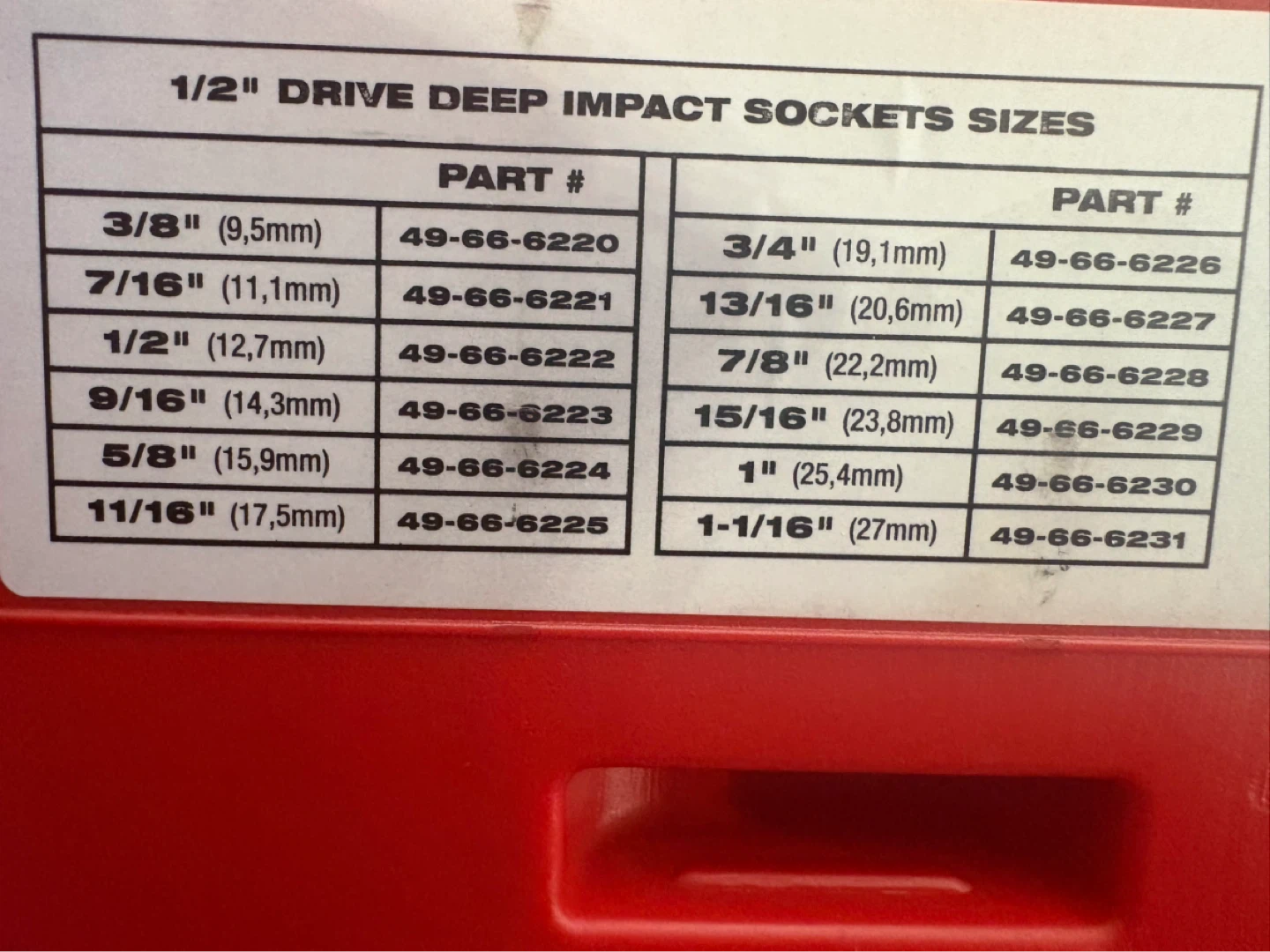 Milwaukee M18 1/2" Drive Deep Impact Sockets Set - photo 2