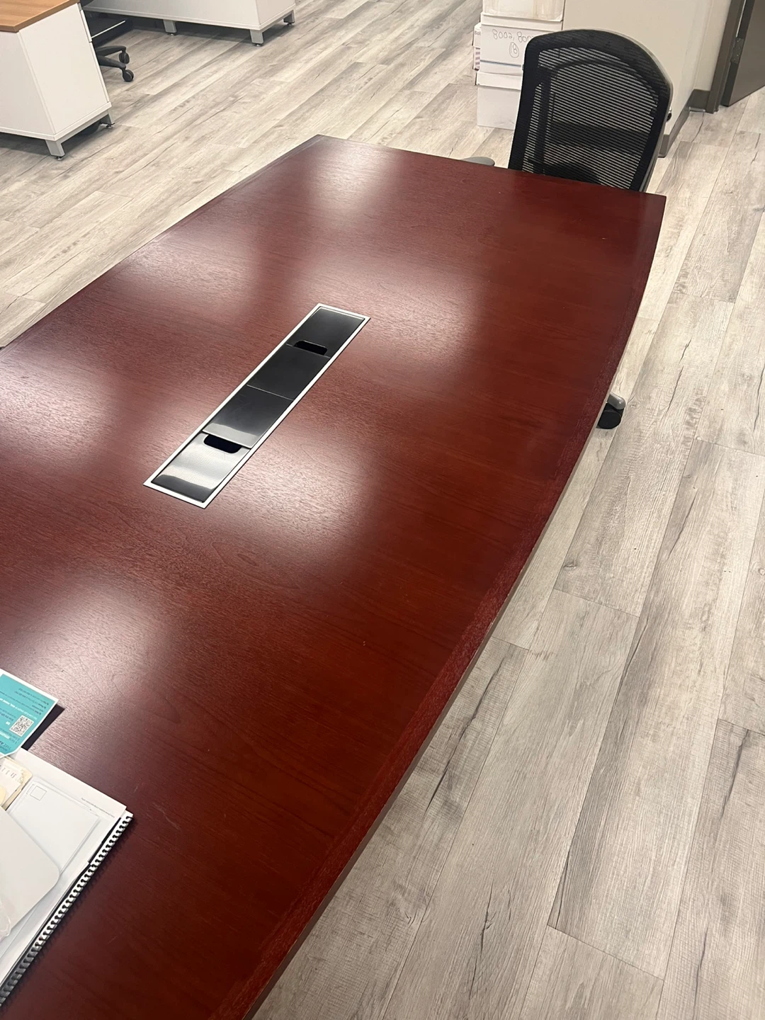 Conference Table with Built-in Power Hub