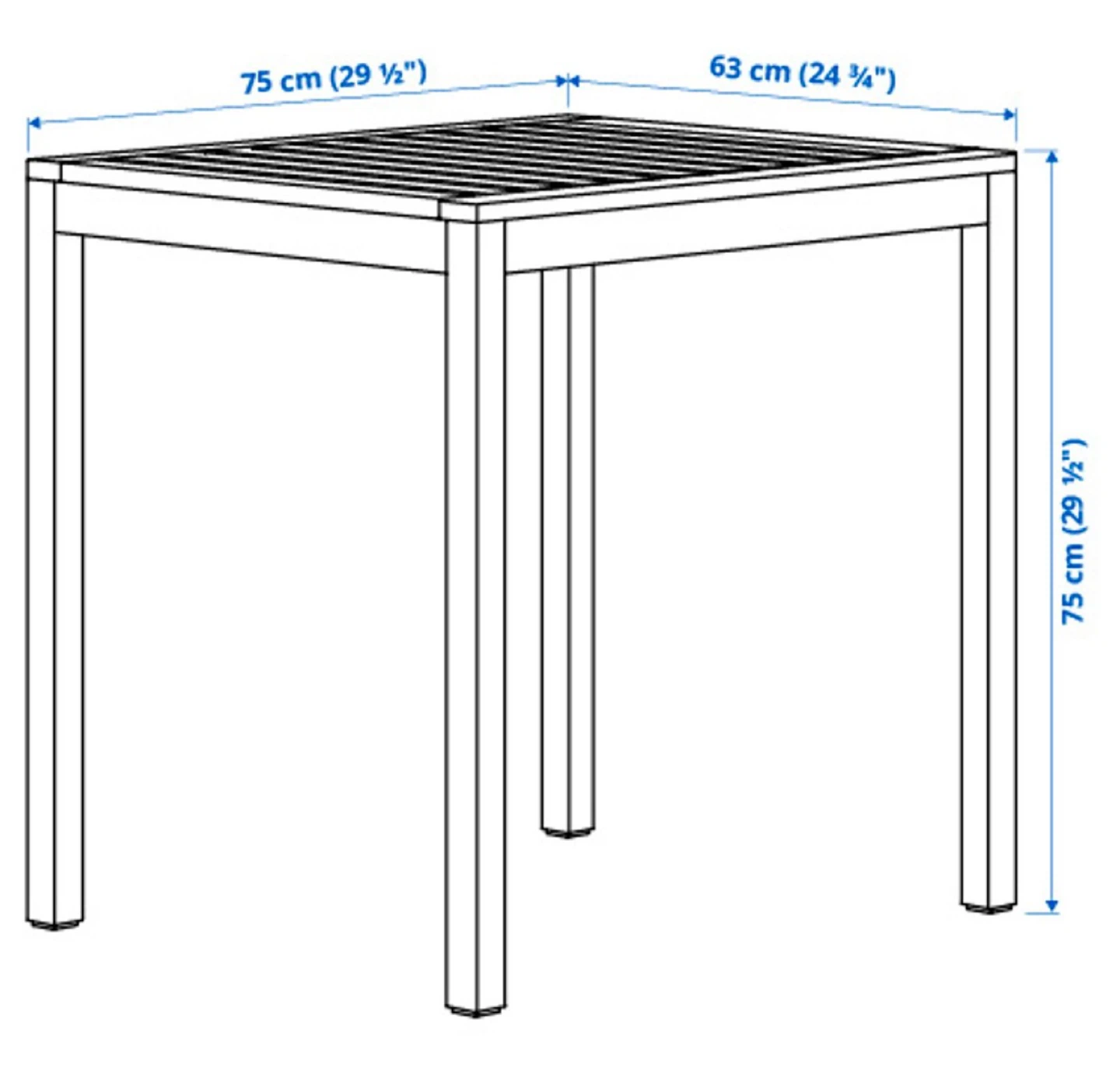 IKEA NÄMMARÖ Outdoor Table - Light Brown - photo 3