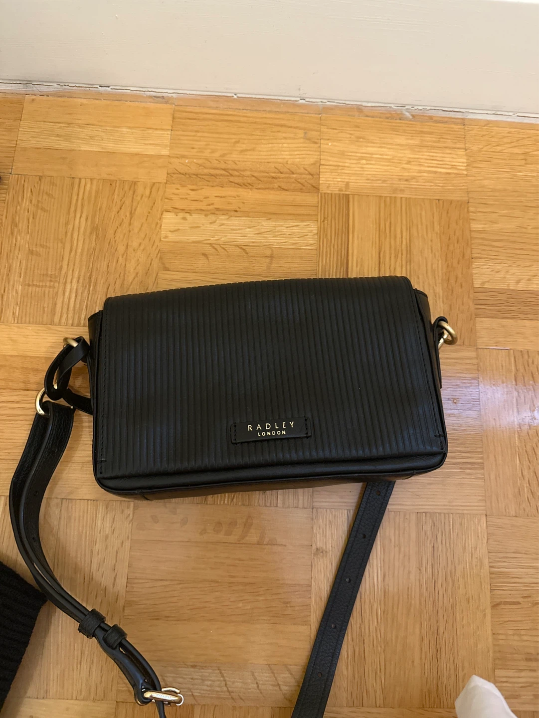 Radley London Black Textured Crossbody Bag