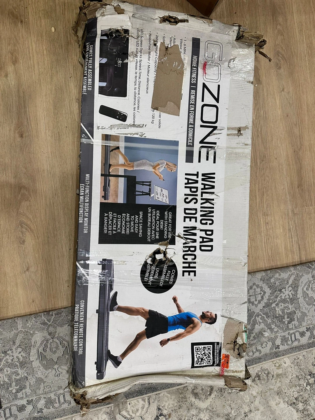 GOZONE Walking Pad Treadmill with Remote
