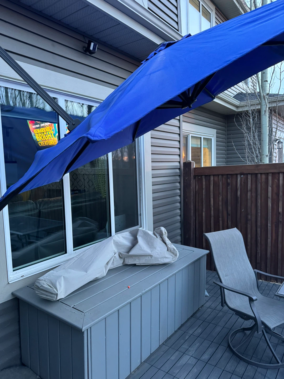 Blue Cantilever Patio Umbrella - photo 4