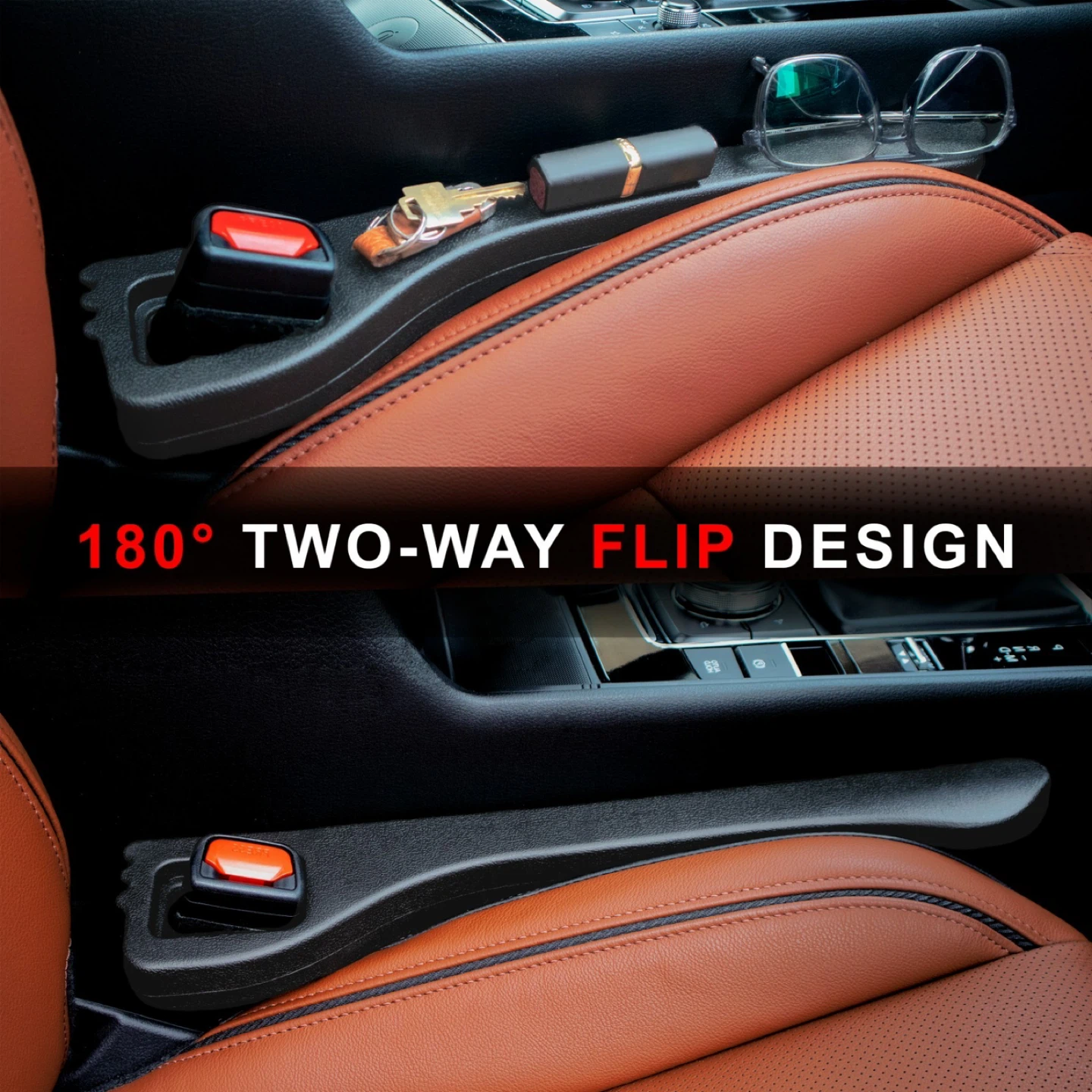 Car Seat Gap Organizer with Flip Design - photo 5