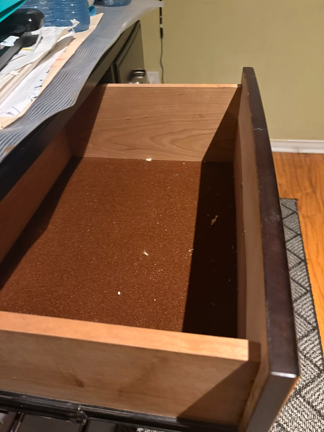 Dark Wood Dresser with Mirror - photo 5