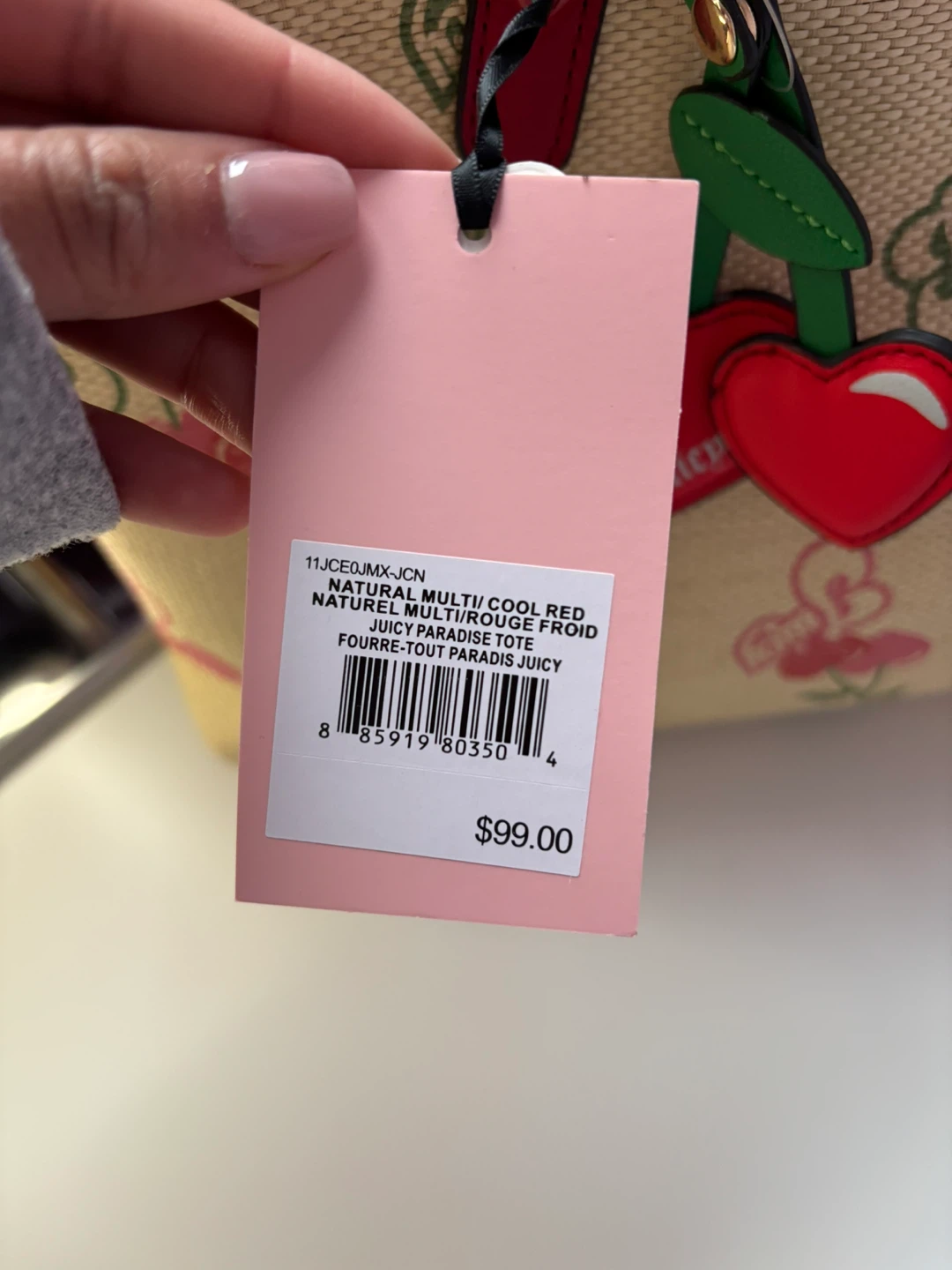 Brand New Juicy Couture Cherry Print Tote Bag - photo 5
