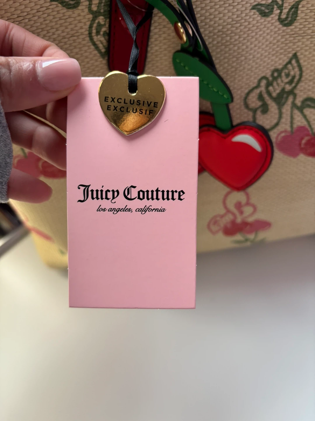 Brand New Juicy Couture Cherry Print Tote Bag - photo 4