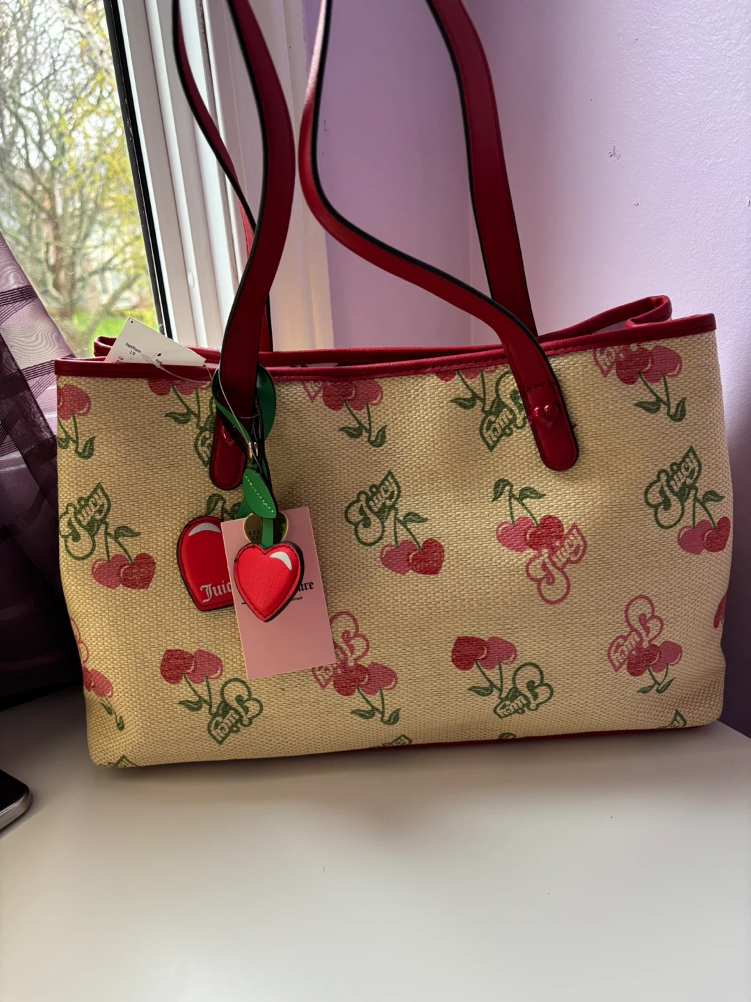 Brand New Juicy Couture Cherry Print Tote Bag
