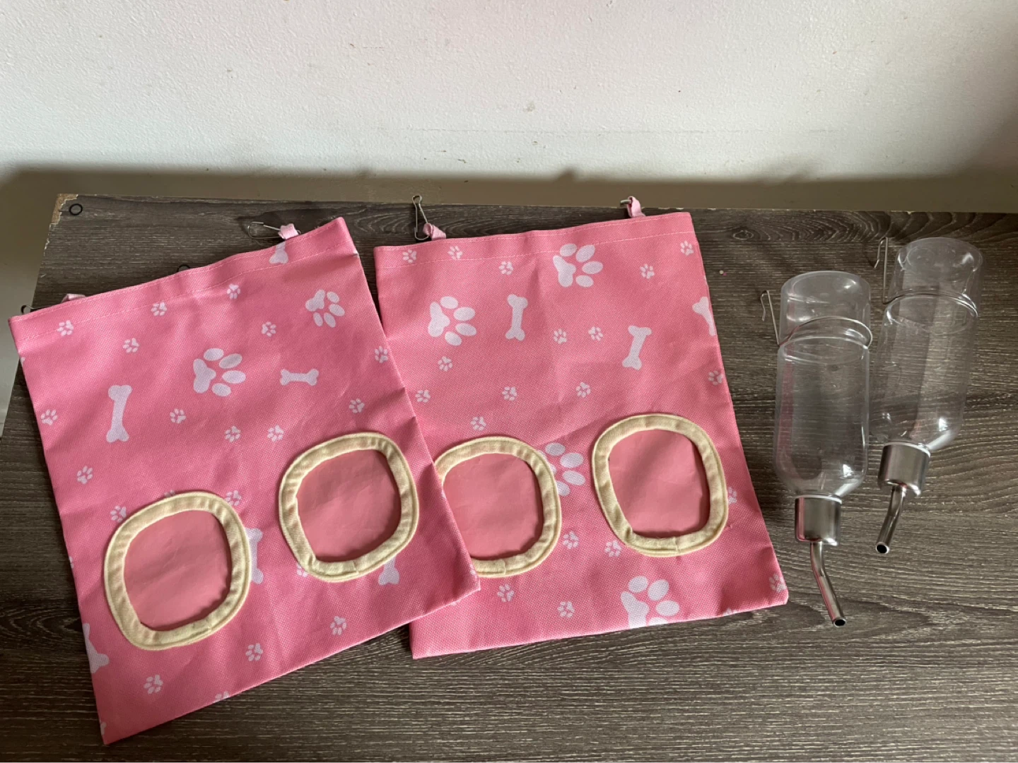 Guinea Pig Hay Bags & Water Bottles