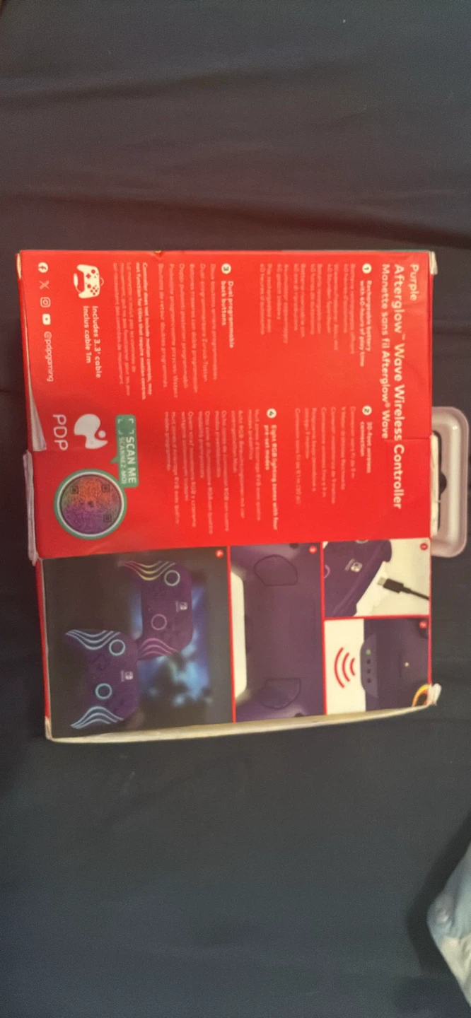 PDP Afterglow Wave Wireless Controller Nintendo Switch - Purple - photo 2