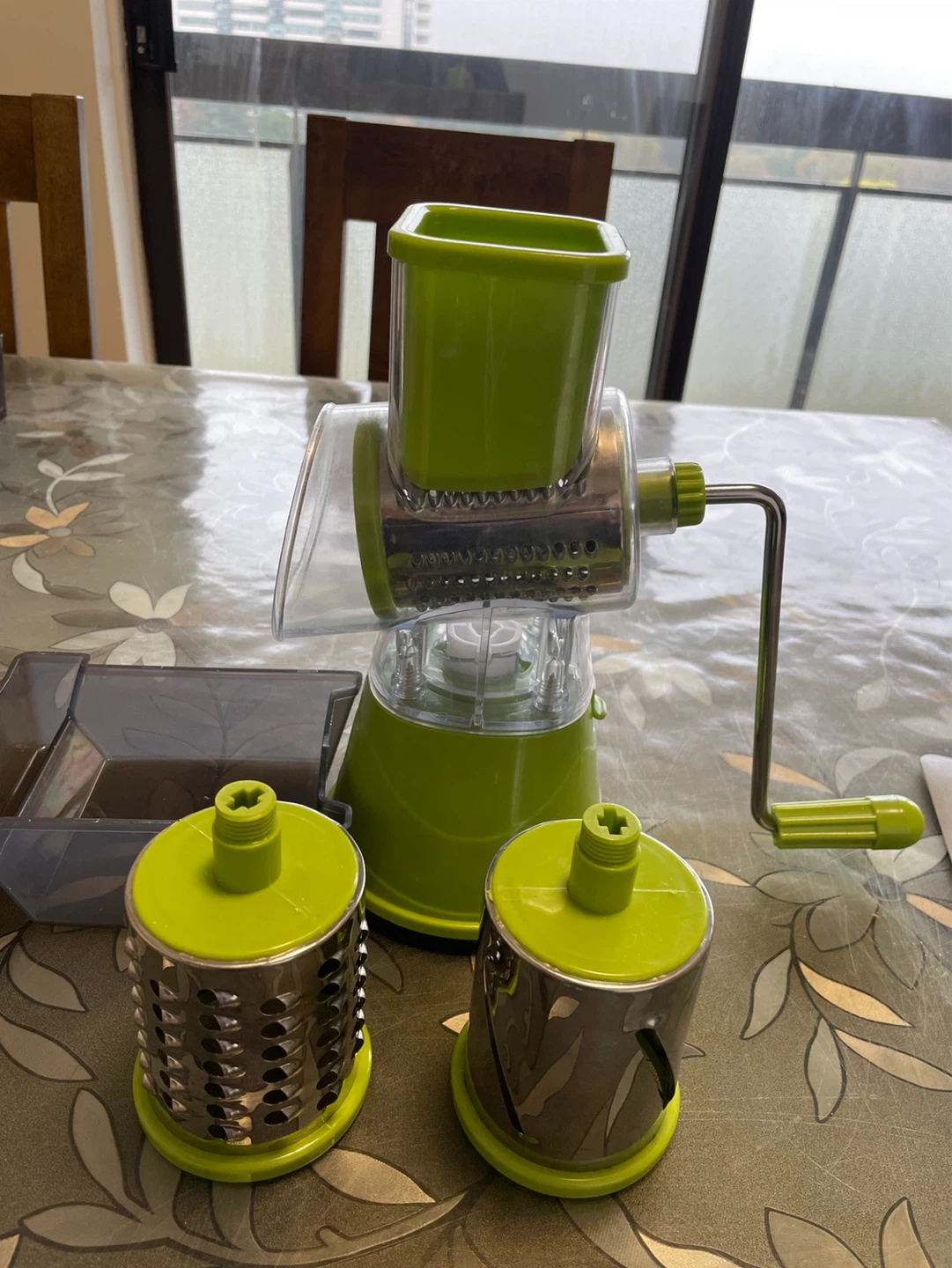 Rotary Cheese Grater with 3 Blades
