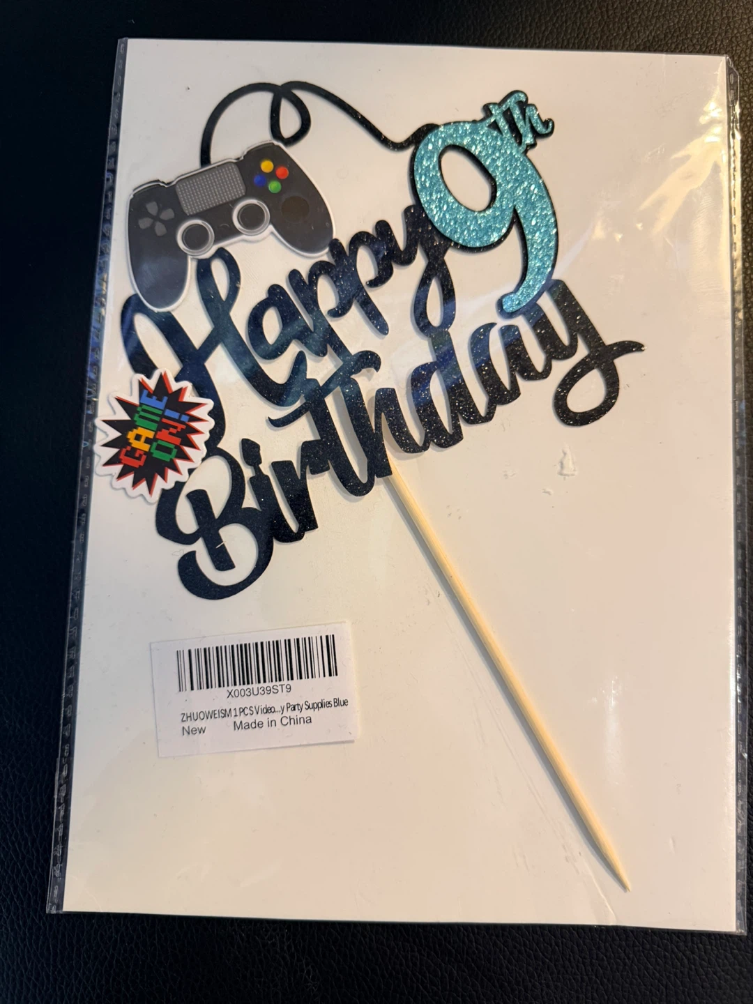 marketplace  🎮 Happy Birthday Gamer Cake Topper – Brand New 🎮