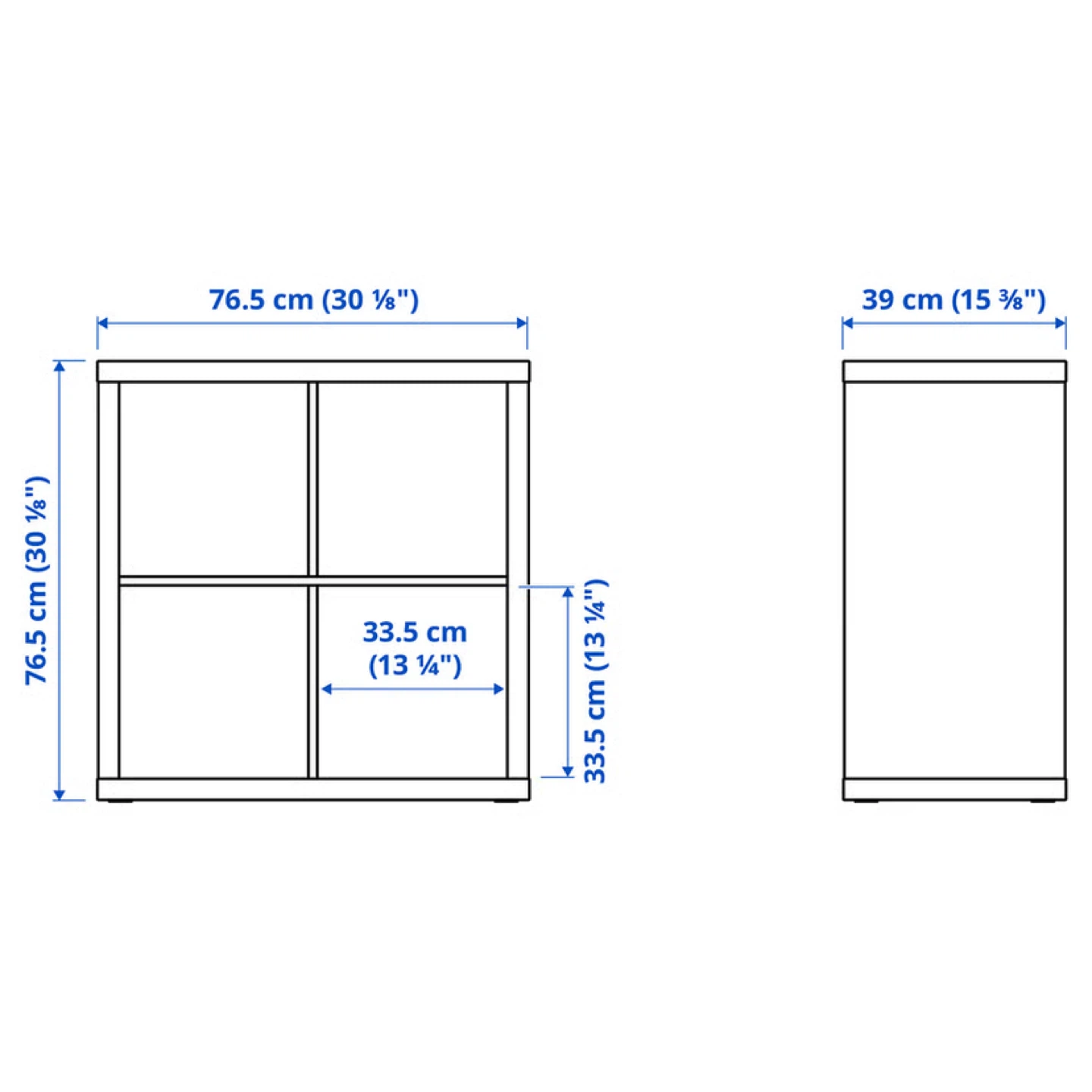 IKEA KALLAX 4-Cube Shelf Unit - photo 2