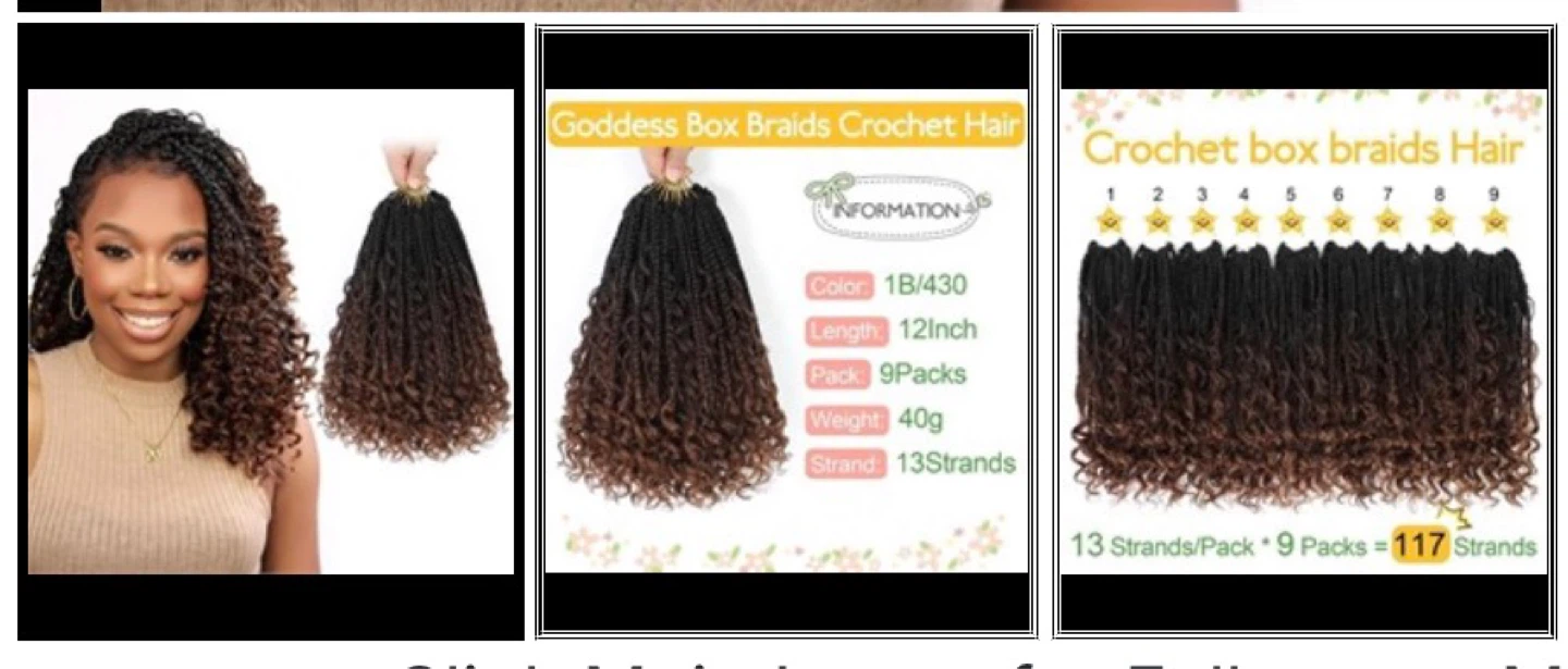 Fulcrum Goddess Box Braids Crochet Hair – 12 Inch