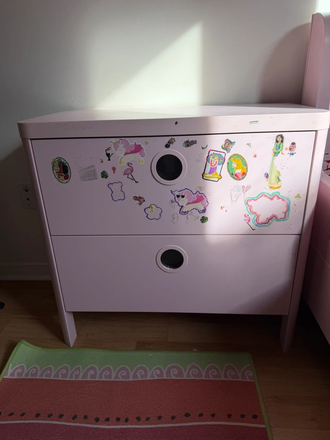 Pink Princess Toddler Bed with Matching Dresser - photo 3
