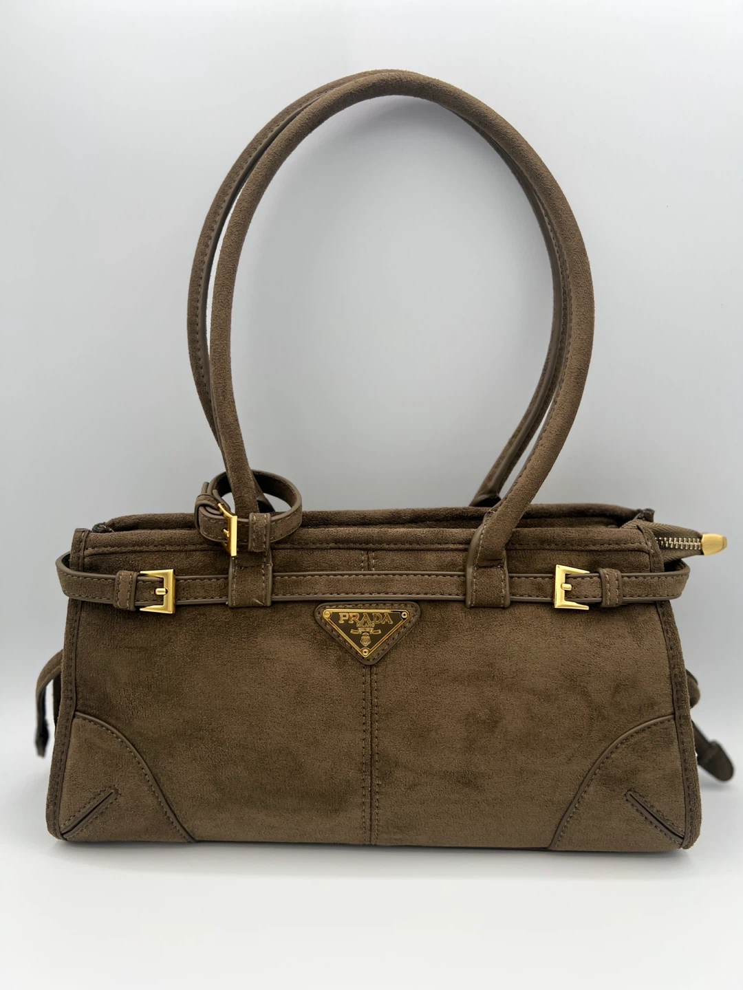 Prada Suede Shoulder Bag