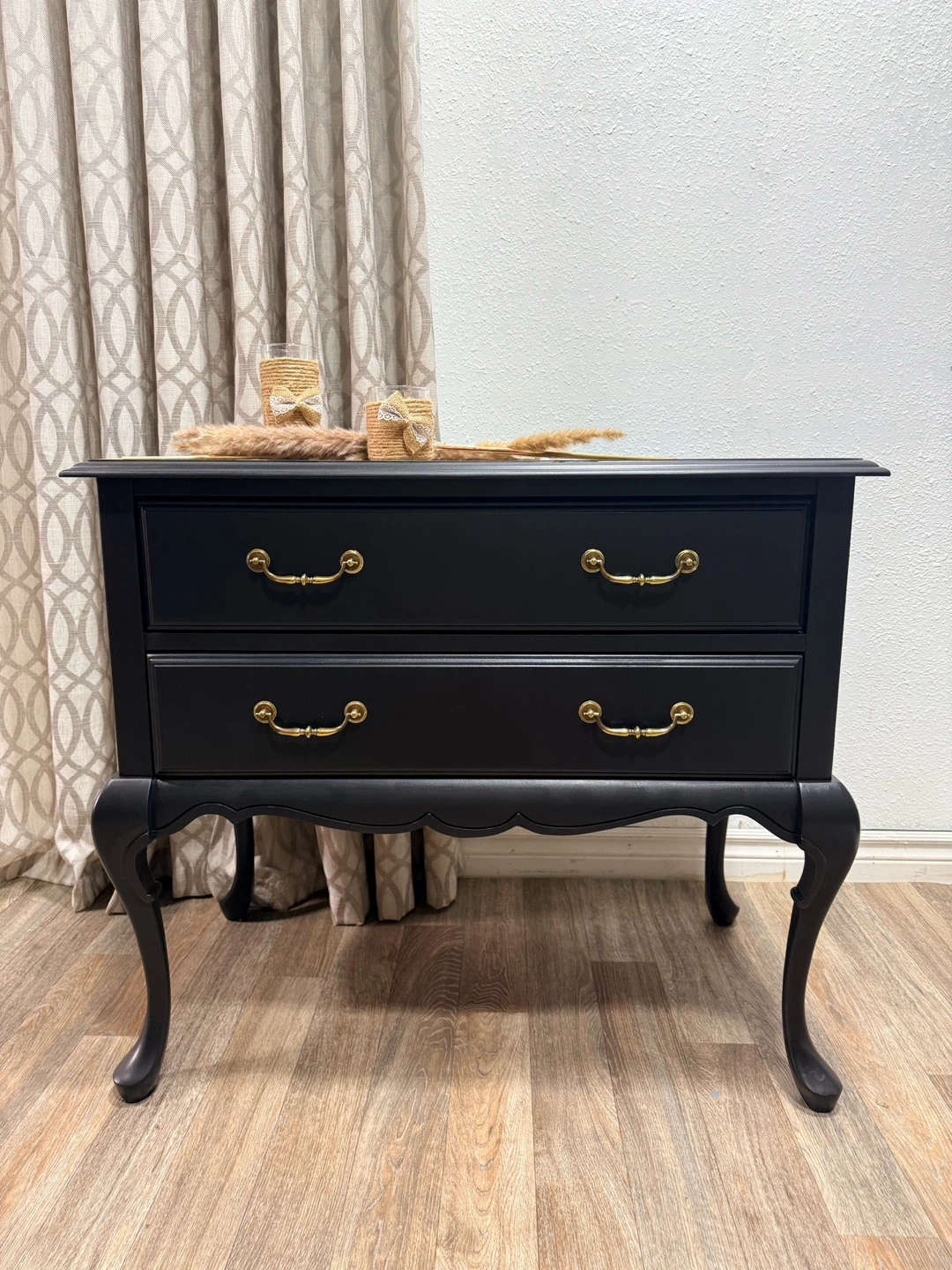Refinished Black Console Table - photo 2
