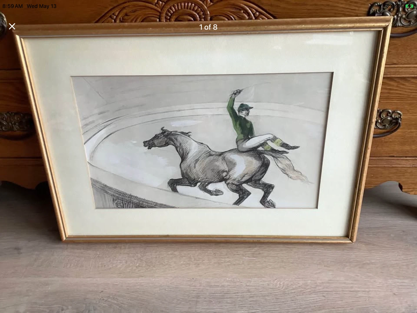 #1 Henri de Toulouse-Lautrec’s “At the Circus:Jockey” 🐞