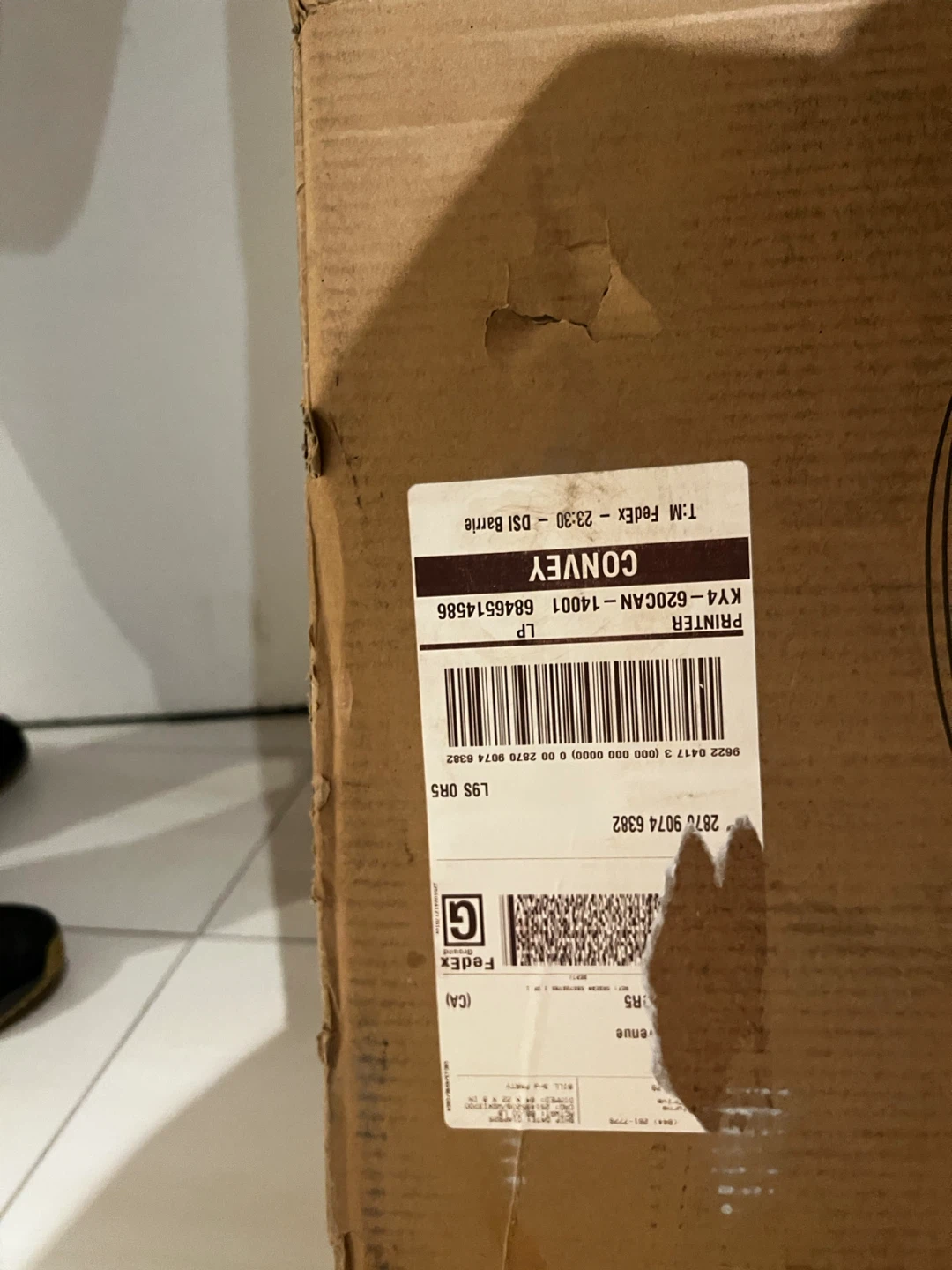 Upholstered Bed Frame in Box