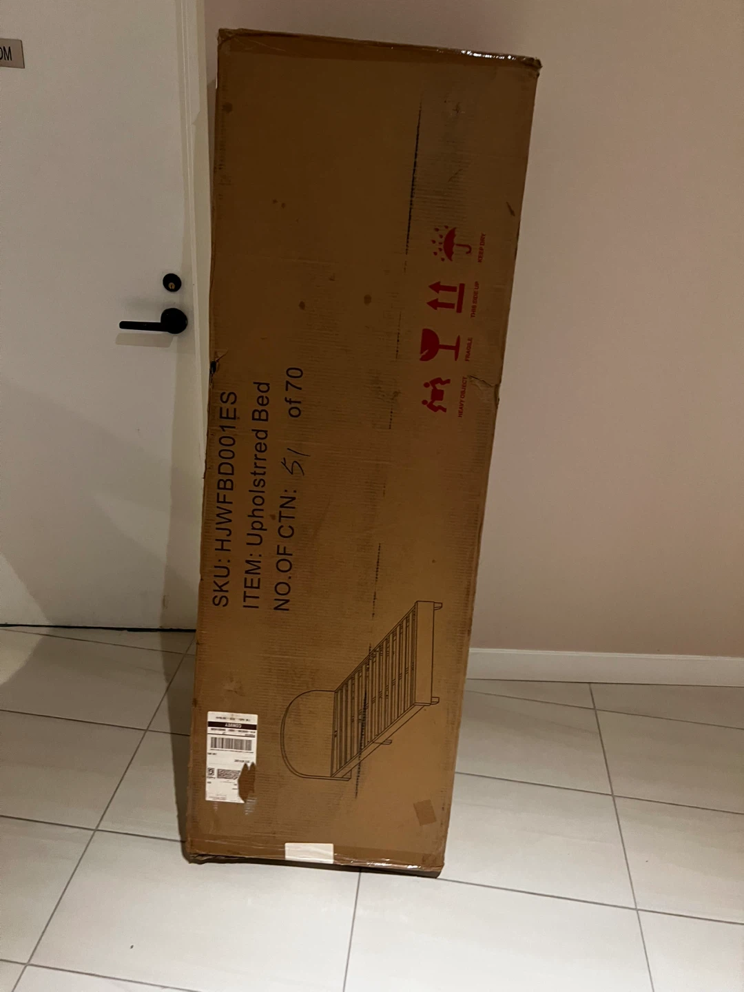Upholstered Bed Frame in Box - photo 2