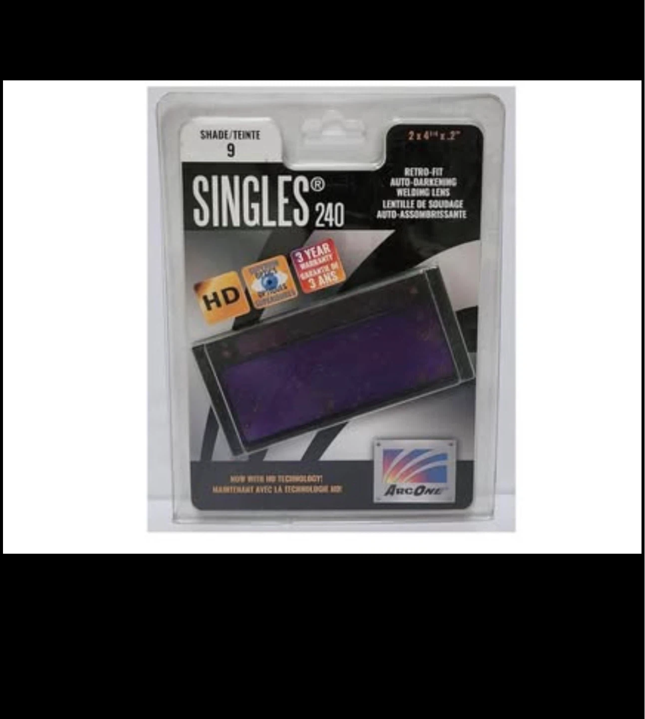 ArcOne Singles 240 Auto-Darkening Welding Lens Shade 9