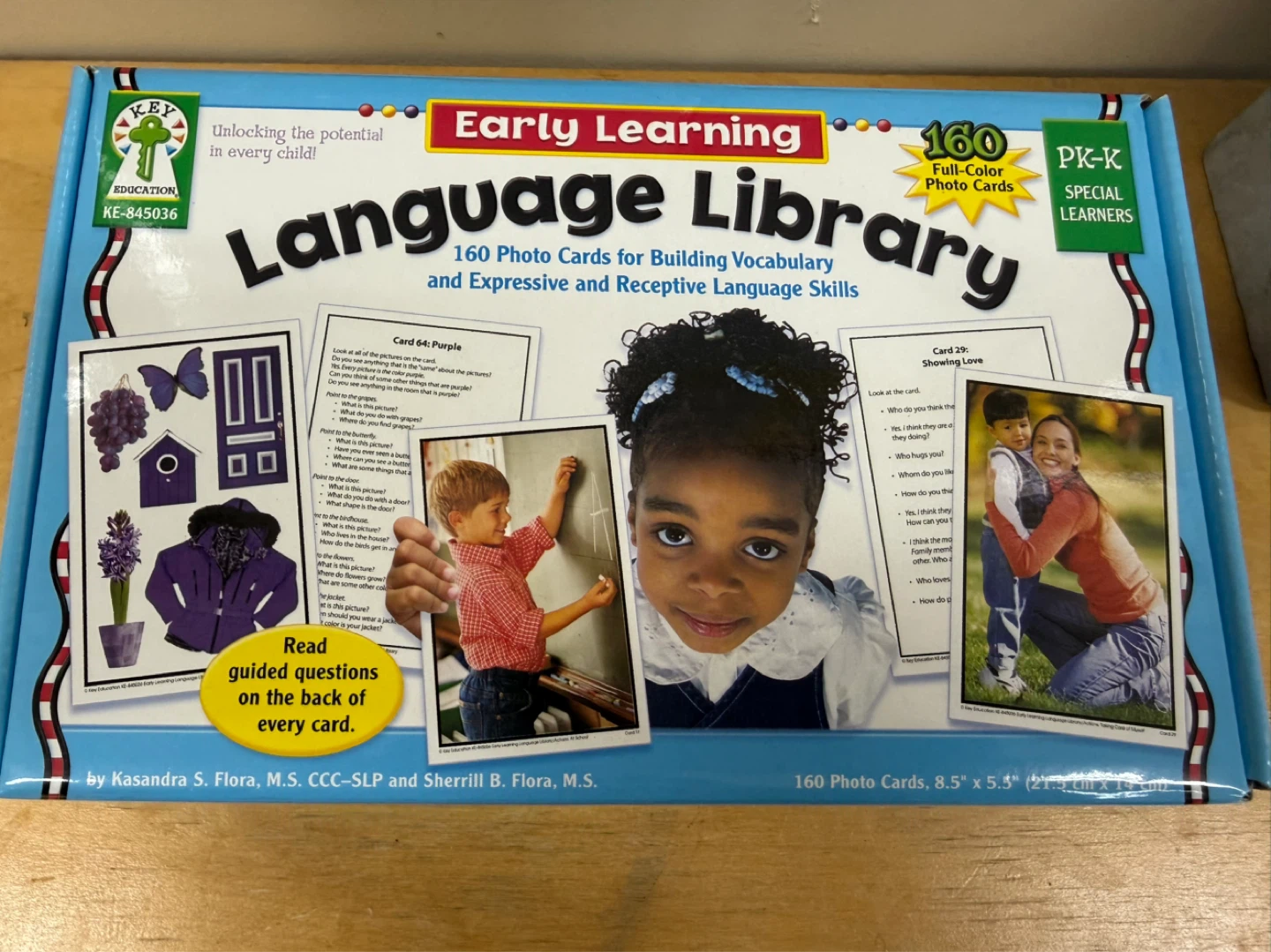 KEY Education Early Learning Language Library Photo Cards PK-K