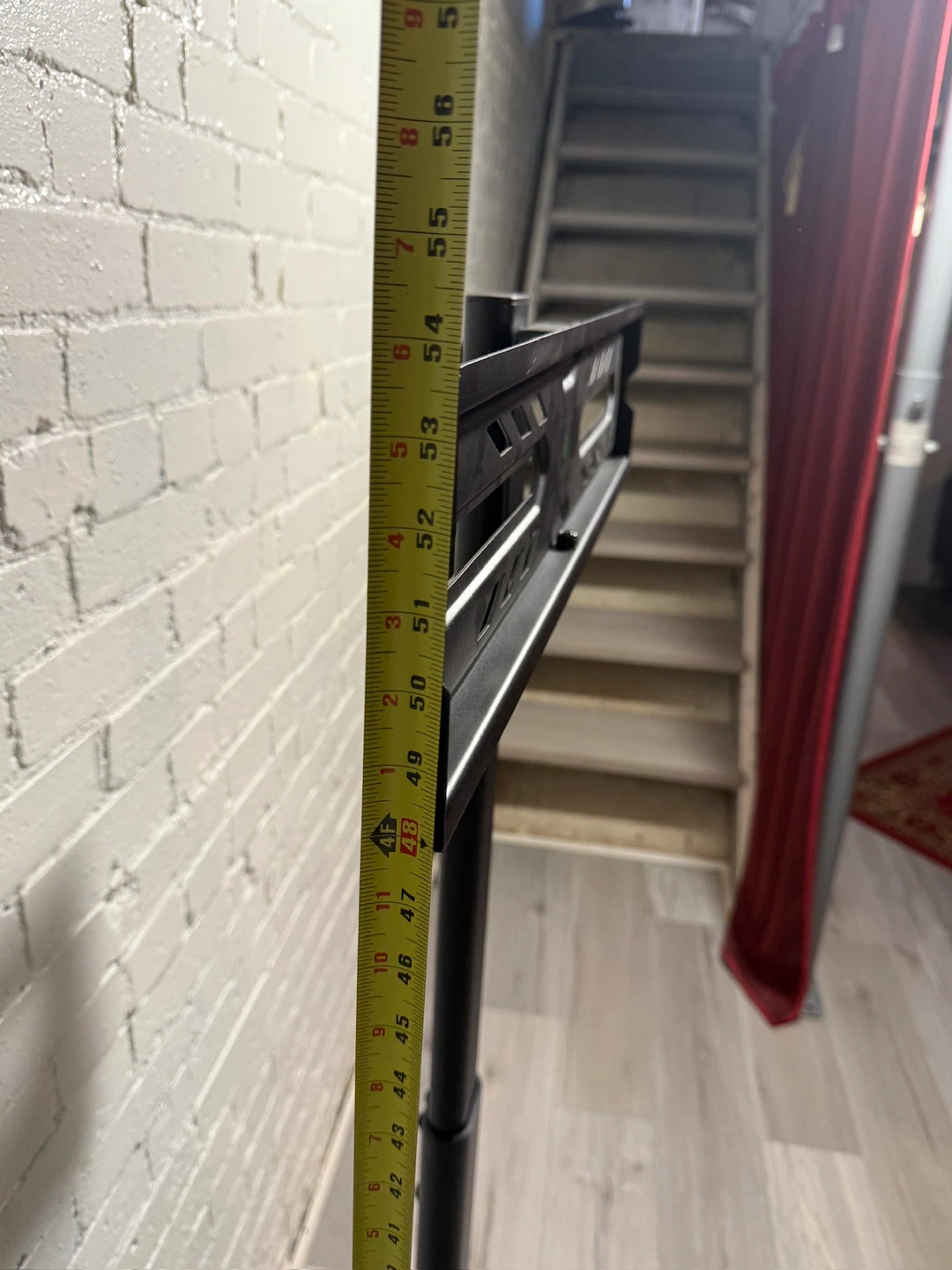 Black TV Stand with Built-in Power - photo 4