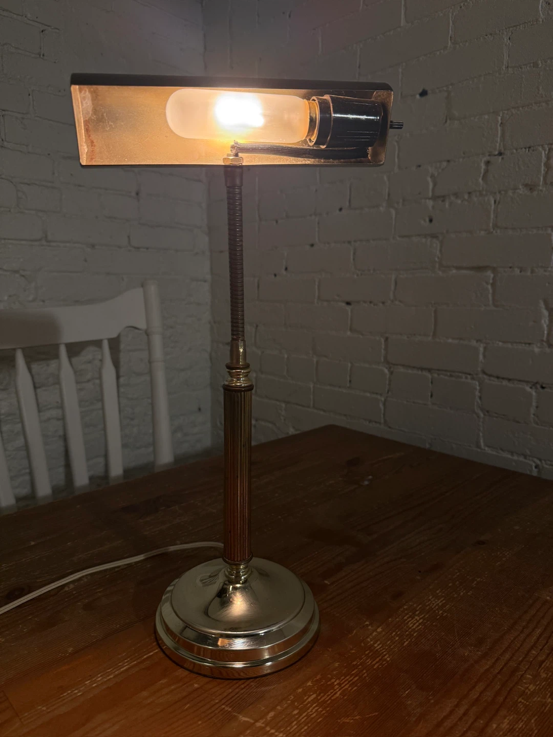 Vintage Brass Desk / Piano Lamp - photo 2