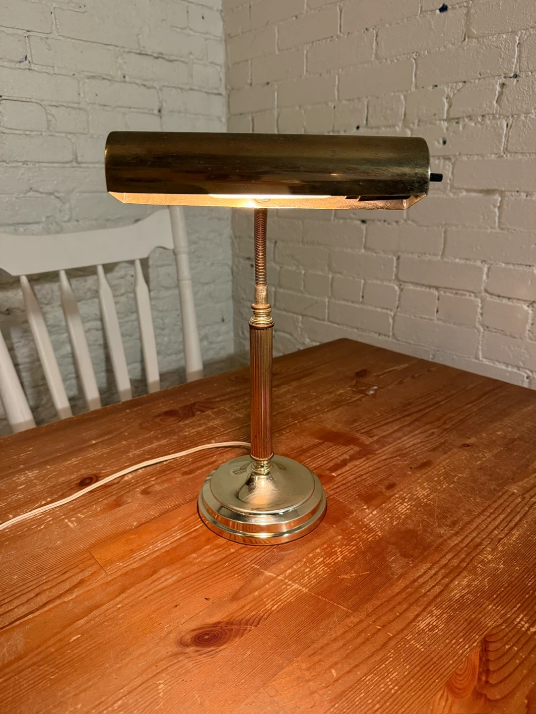 Vintage Brass Desk / Piano Lamp