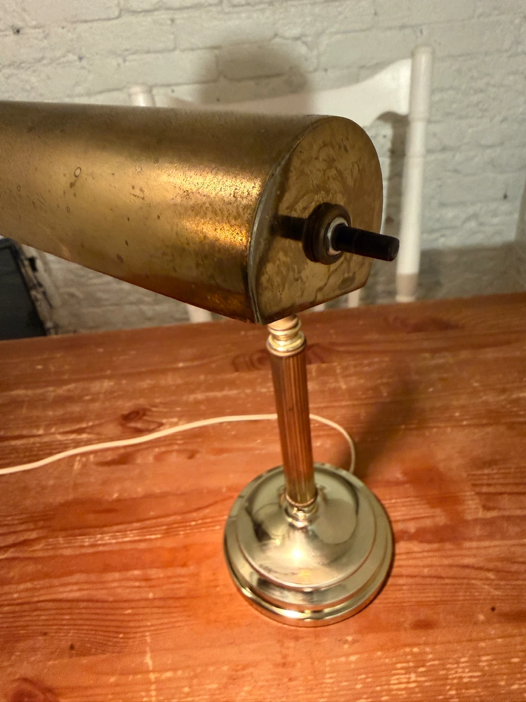 Vintage Brass Desk / Piano Lamp - photo 5