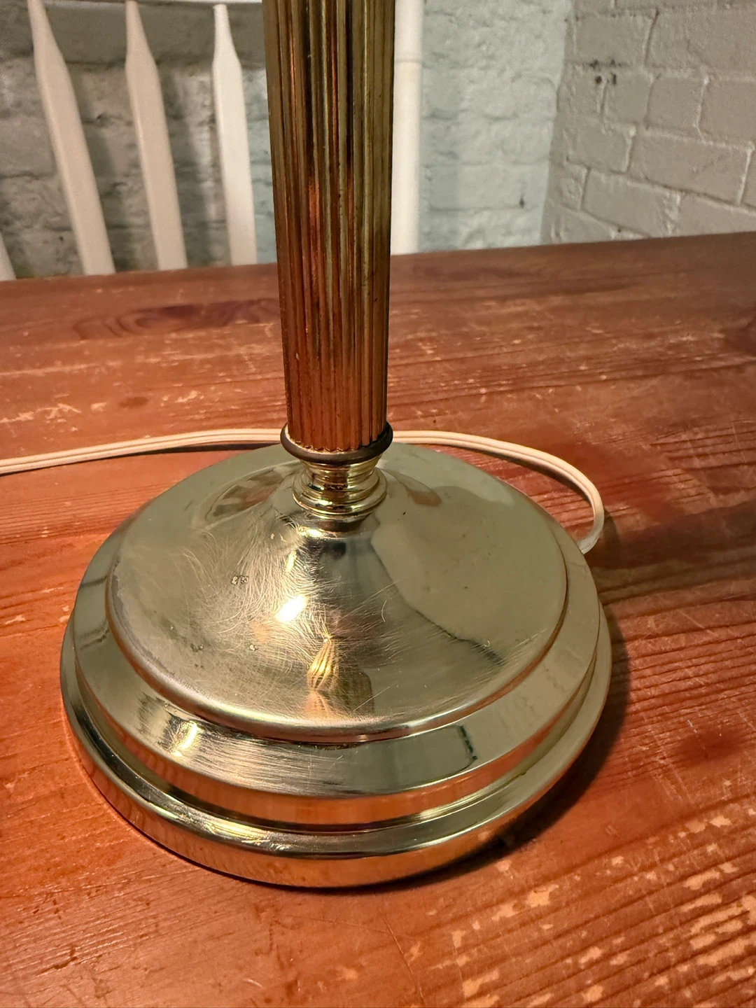 Vintage Brass Desk / Piano Lamp - photo 4
