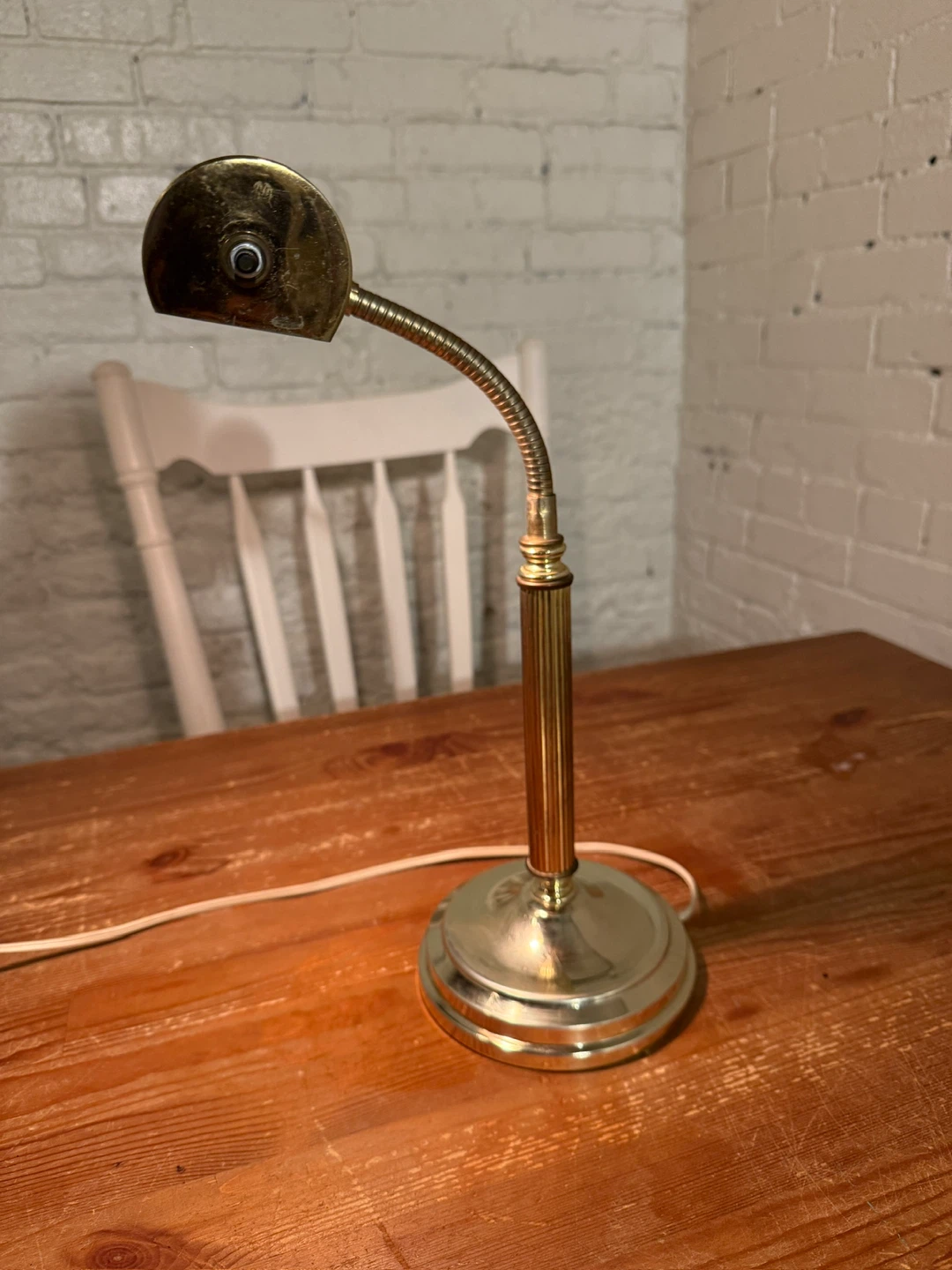 Vintage Brass Desk / Piano Lamp - photo 3