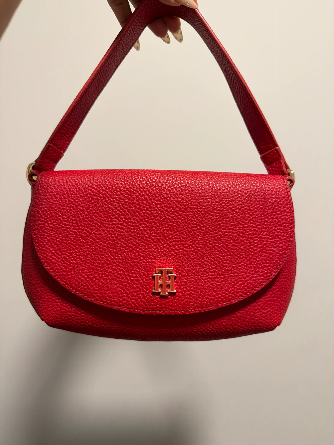 Red Tommy Hilfiger Flap Handbag